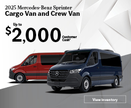 Special offer on    2025 Mercedes- Benz Sprinter Passenger Van
